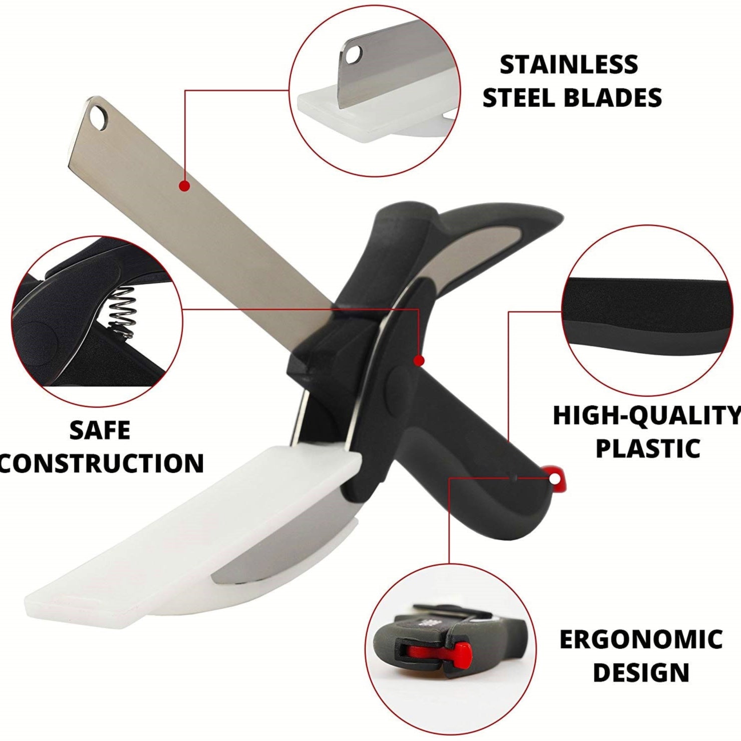 Eco Friendly 2-in-1 Smart kitchen knife with cutting board